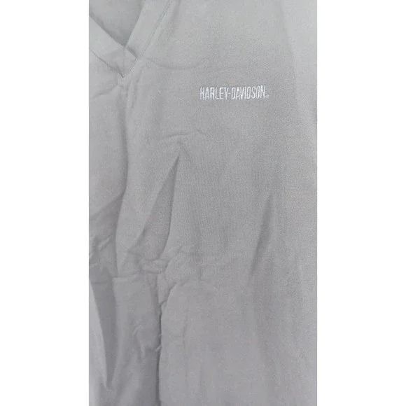 Harley Davidson T-Shirt Women’s Small Black Long Sleeve V-Neck Biker Cool Light - Picture 3 of 7